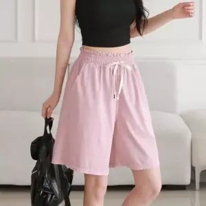 여름 5부 워싱 면 반바지 숏팬츠 실내복 홈웨어 트레이닝바지 츄리닝바지 (WFIDKX0)