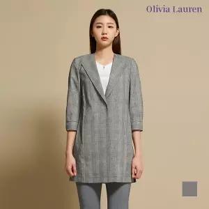 [올리비아로렌] 노카라 체크 자켓_VOCFUWM3271