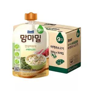 맘마밀 이유식 9개월 미역과 소고기100g x 10팩