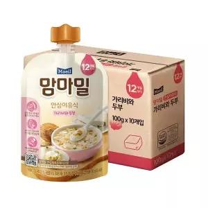 맘마밀 이유식 12개월 가리비와 두부100g x 10팩