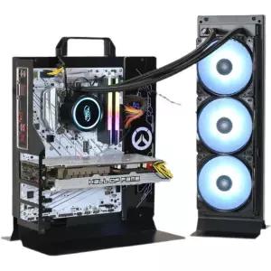 pc 본체 케이스 오픈 오픈형 섀시 데스크탑 블랙 수냉 장착 본체케이스 몬스타 미니