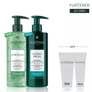 포티샤 슈퍼볼륨 샴푸아스테라 진정쿨링 샴푸 500ml 듀오(+랜덤5040ml증정)