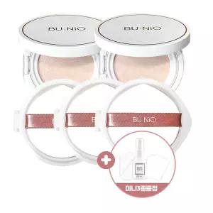 온가족 선크림 패키지 뷰니오 카밍 쿨 톤업 선쿠션 본품2개+리필3개 연예인추천 SPF50+ PA++++ 미니선물