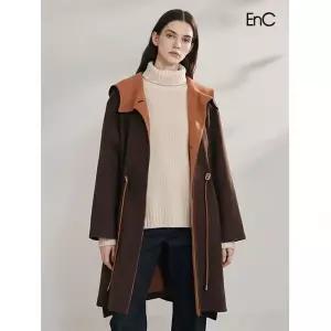 이앤씨 ENC 배색후드 스트링코트 ENJH24V02W 676758
