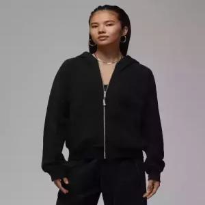 nike 조던 플라이트 플리스 풀집 후디 W - 블랙 HV0323-010