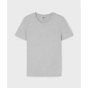 후아유 WHO.A.U [캘리걸]Ribbed Short Sleeve T-shirt WHRAG2421F 134035