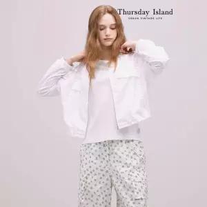 [Thursday Island] 라운드넥 스트링 집업 점퍼(T244MJP236W)