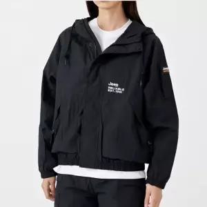 JEEP 라글란 안감메쉬 후드점퍼 JN2JPU251-블랙