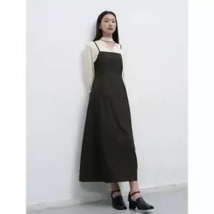 GENERALIDEA 레이어드 스트링 맥시 롱 원피스 [KHAKI] / WBE3L15507 104134