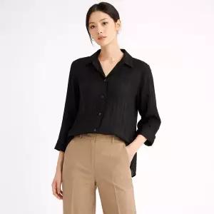 매장정품 지고트 JS4E0BL511[쉬폰 아웃 포켓 블라우스] 229259