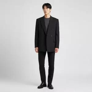 [발렌시아가] 오버사이즈 더블 브레스티드 자켓 블랙 773357 155164665