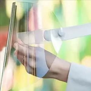 [하프클럽/]클린 투명 안면 보호대 산업용 작업용 용안면 보호대 방역 요식
