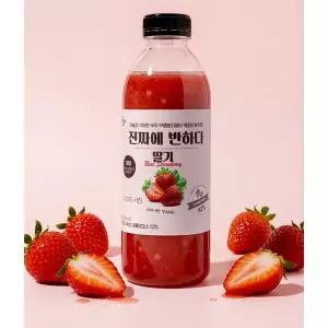 국산 딸기라떼 맛집 저당딸기청 750ml