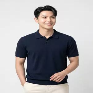 [BY파크랜드][오스틴리드]네이비 솔리드 티넥 반팔-A2NQ2310513B