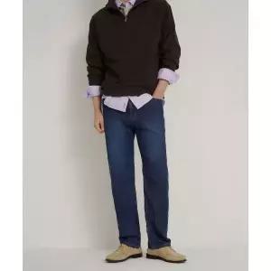BEANPOLE MEN 여름 스탠다드핏 데님 팬츠 블루 1078420