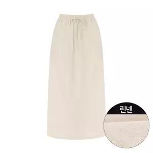 [페이지플린] 스트링코튼린넨스커트_P6BSK011C