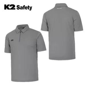K2세이프티 단체복 유니폼 여름 스판 흡한속건 카라 반팔티 TS-6203