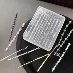 3D 미니체인 실리콘 네일몰드