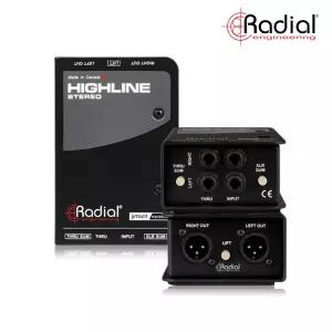 RADIAL Highline Stereo 레디알 2채널 라인 레벨 아이솔레이터 앰프모델러용