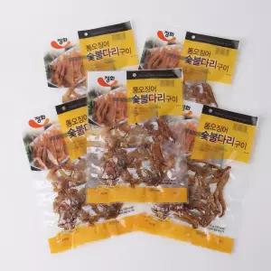 [정화식품] 통오징어 숯불다리구이 45g x 5개 - 간식용 안주용 오징어
