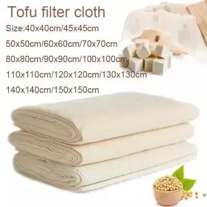 15pcs 대형 흰색 면화 거즈 치즈 천 패브릭 스트레인 요리 두부 만들기 베이킹을위한 재사용 가능한 모슬린