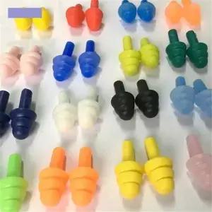 20PCS 귀 플러그 방음 방수 실리콘 보호 귀마개 여행 소음 감소를위한 방지 슬리핑
