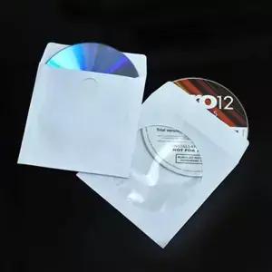 투명 플랩 용지 봉투 DVD 커버 보호 슬리브 보관 케이스 정전기 방지 8 cm 팩 당 100 개