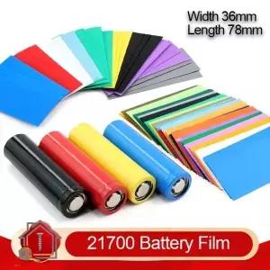 50/300pcs 21700 배터리 랩 열수축 튜브 프리컷 36mmx78mm 보호 포장용 PVC 절연 슬리브