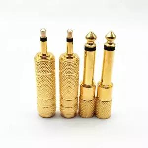 2 개/몫 6.35mm 남성 여성 모노 잭 플러그 단일 오디오 케이블 어댑터 마이크 이어폰 AUX 변환기