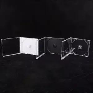 투명한 바닥 CD 상자 빈 케이스 PP 플라스틱 용량 12