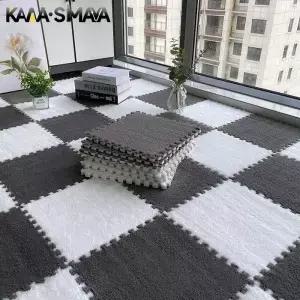 30x30cm 플러시 퍼즐 폼 바닥 매트 크리 에이 티브 패션 카펫 광장 연동 푹 지역 러그