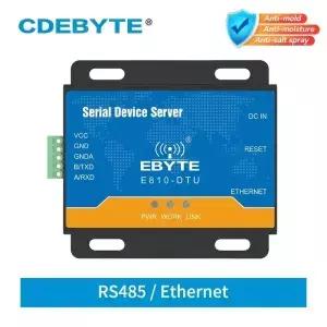 RS485이더넷 RJ45 직렬 포트 서버 투명 전송 TCP UDP 100M 전이중 Modbus RTU 모뎀 E810DTU(RS485)V2