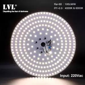 LED 램프 칩 SMD2835 비드 스마트 IC 220V 입력 6000K 4000K 7W 10W 18W 25W 36W 40W DIY 천장 조명 보드