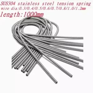 1pc 1 미터 스테인레스 스틸 긴 인장 스프링 연장 와이어 0.2mm 0.m