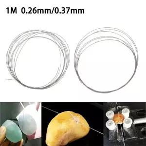 1M 0.26 0.37mm 다이아몬드 커팅 와이어 톱 블레이드 유리 목재 세라믹 쥬얼리 커터에 대한 멀티 라인 DIY