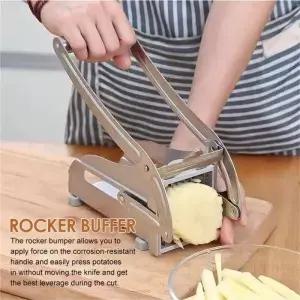 1pcs 감자 커터 등급 스테인레스 스틸 야채/칩 쵸퍼 미끄럼 방지 흡입 컵 베이스 교체 블레이드
