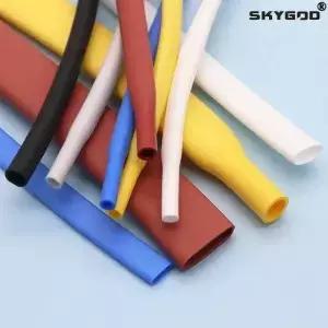 실리콘 열 수축 튜브 직경 0.8 30mm 케이블 슬리브 절연 2500V 고온 소프트 DIY 와이어 랩 보호기