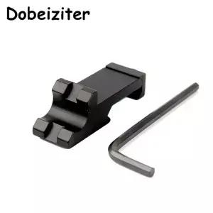 45도 각도 오프셋 사이드 어댑터 RTS 20mm 레일 손전등 스코프 마운트 사냥용 라이플