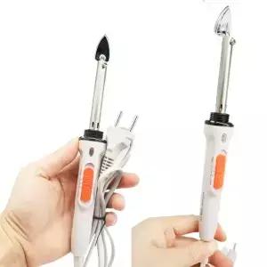 220V 유럽 플러그 40w 미니 다리미 소형 조절식 빠른 가열 전기 납땜 인두 가정용 가죽 의류