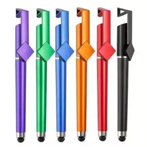 12PCS 3 in 1 터치 스크린 스타일러스 펜 볼펜 전화 홀더 태블릿 장치