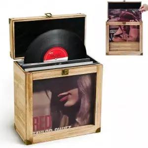 휴대용 비닐 레코드 보관 케이스 CD 보호