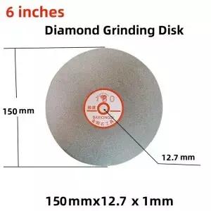 1개 6인치 150mm 다이아몬드 코팅 플랫 랩 보석 광택 연마 휠 시트 샌드 트레이