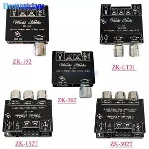ZK302 ZKLT21 블루투스 오디오 디지털 파워 보드 모듈 하이 로우 톤 30W 15W