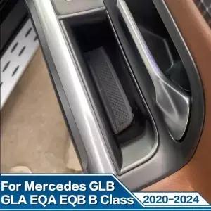 2X 자동차 도어 수납 박스 가방 손잡이 내부 액세서리 메르세데스 벤츠 EQA EQB W247 X247 H247 GLB GLA B