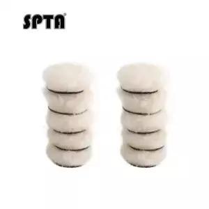 SPTA 1인치(25mm)/2인치(50mm) 화이트 헤비컷 미니 울 패드 세트 (자동차 광택기 디링 광택용)