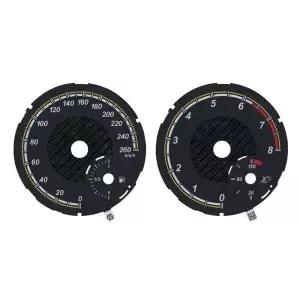 메르세데스 A166 A172 A176 A246 W166 X166 W164 W463 계기판용 2색 게 페이스 오버레이
