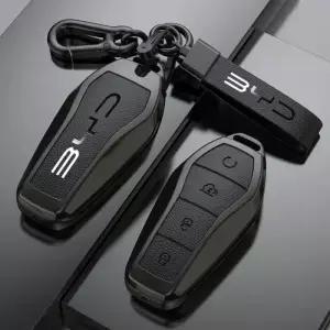 BYD 아토 3 한 EV 돌핀 리드 당 DM 친 플러스 송 프로 맥스 보호 키체인용 합금 자동차 리모컨 케이스 커버