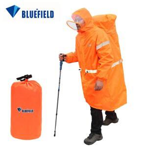 Bluefield unisex 반사 야외 배낭 비옷 레인 커버 하이킹 캠핑 사이클링을위한 원피스 판초 케이프 자켓