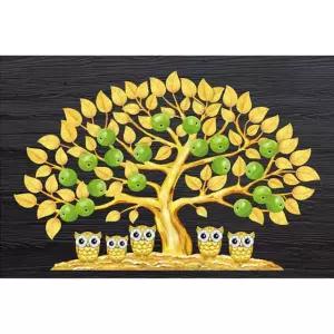 풋사과 보석십자수 부엉이가족 40x60 패브릭형 5D WWBB6949