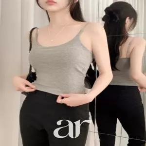 (끈조절가능/속옷없이입는/캡내장) U넥 스판 캡나시 (여름/데일리/꾸안꾸룩) ts5037